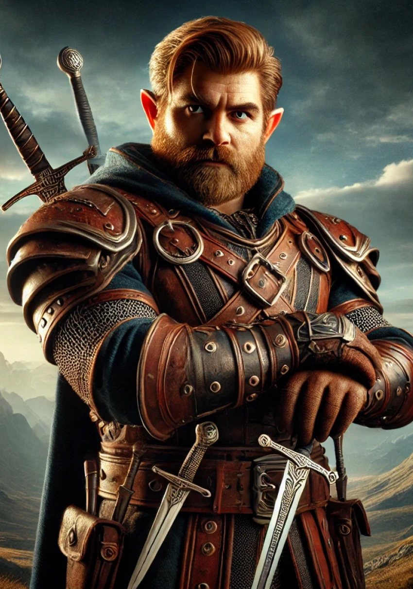 Дварф плут — портрет персонажа D&D