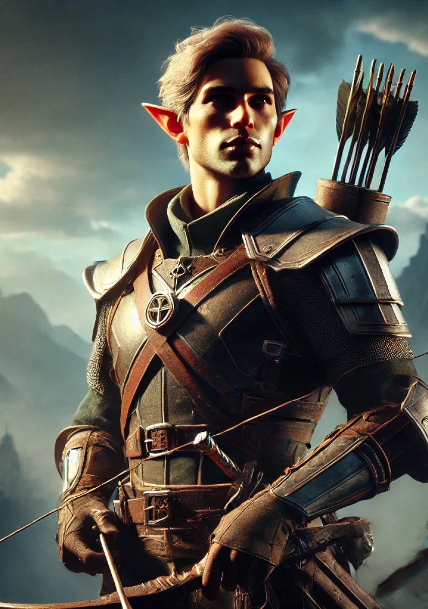 Эльф следопыт — портрет персонажа D&D
