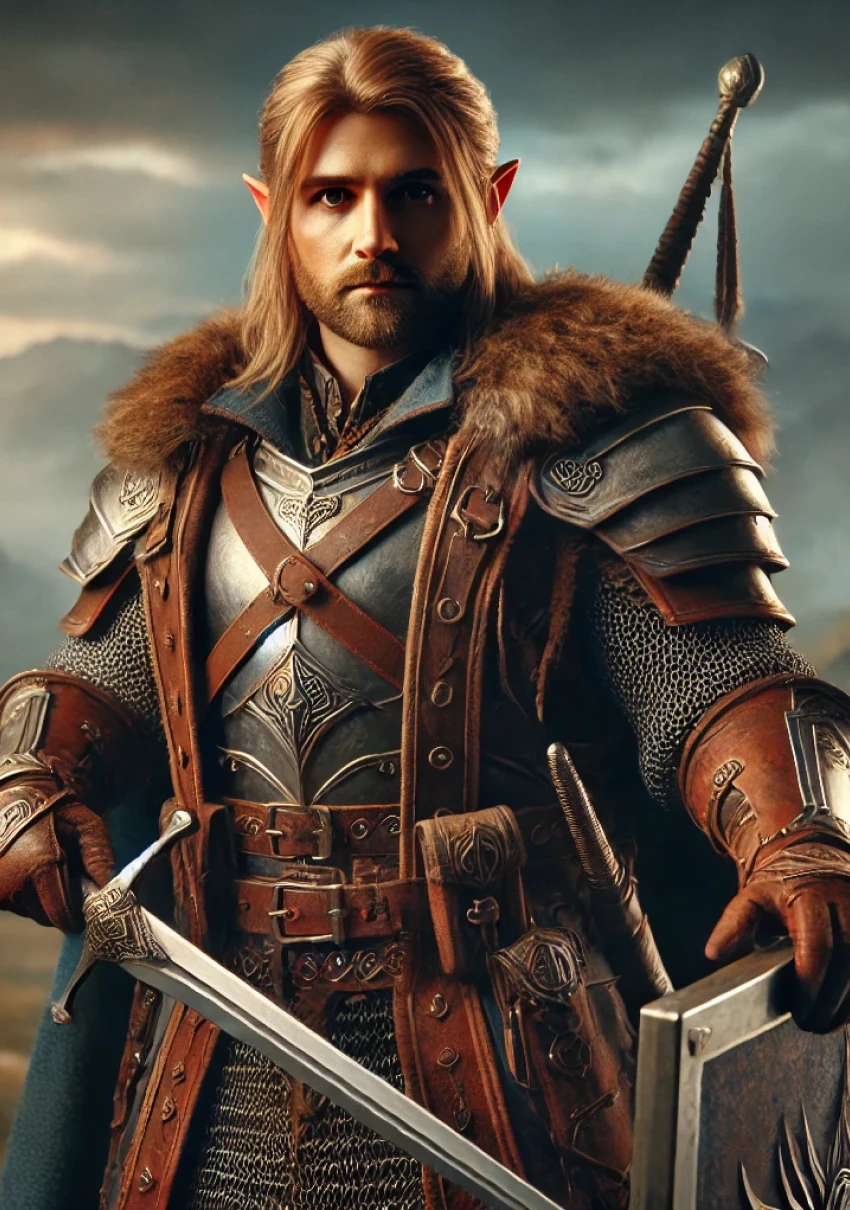 Полурослик воин — портрет персонажа D&D